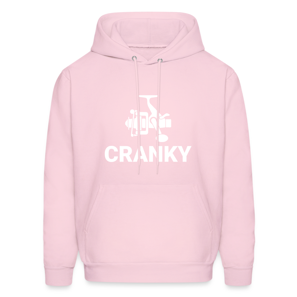 Fishing Cranky Hoodie - pale pink