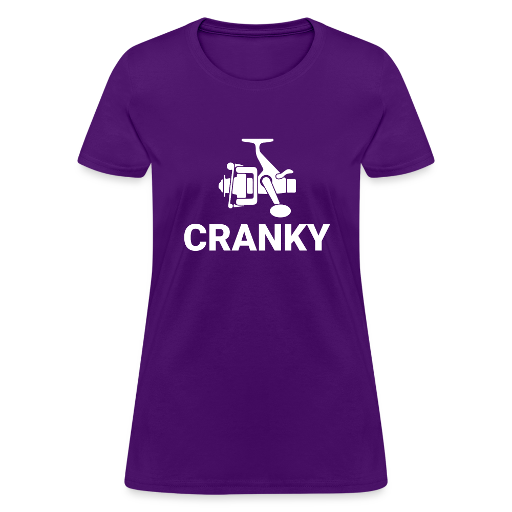 Fishing Cranky Women's T-Shirt - purple