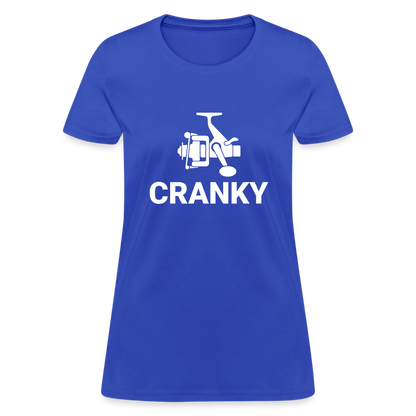 Fishing Cranky Women's T-Shirt - royal blue