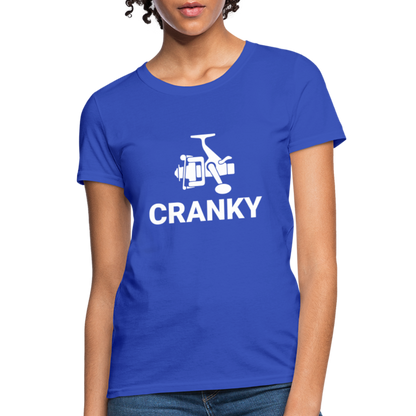 Fishing Cranky Women's T-Shirt - royal blue