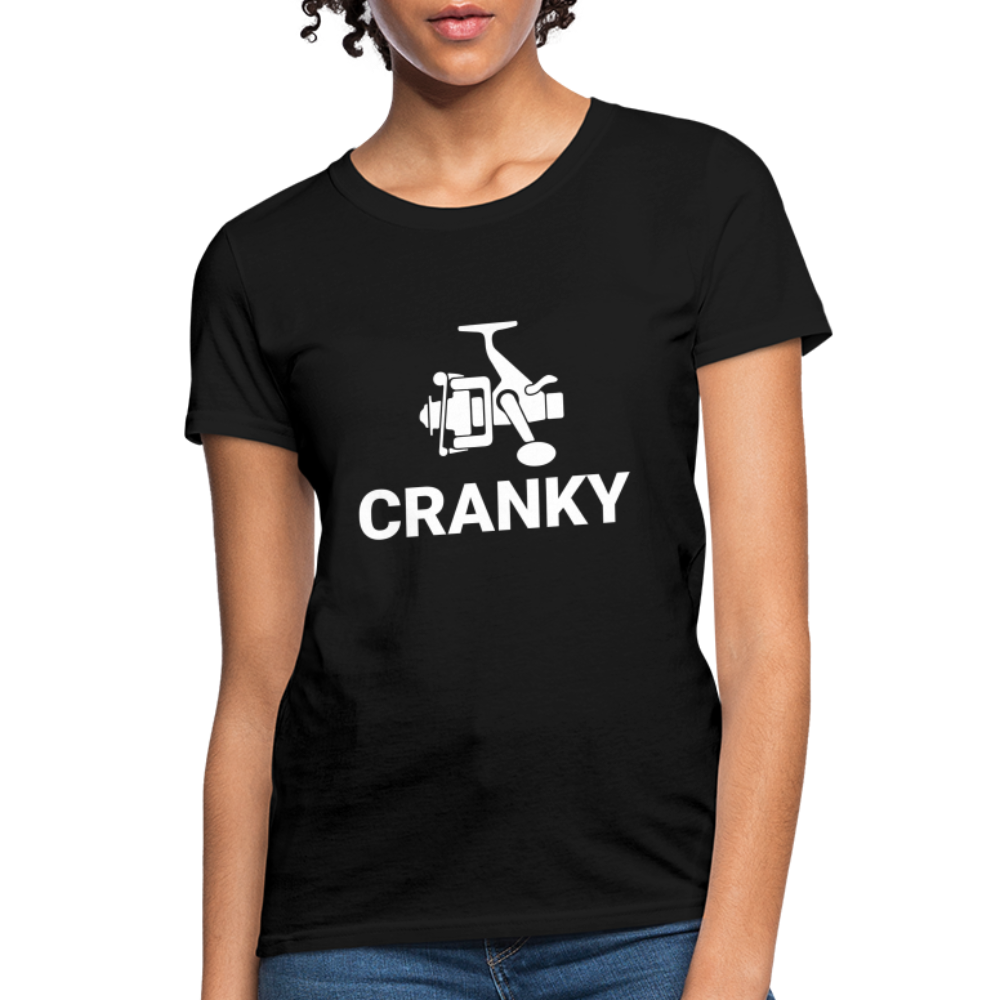 Fishing Cranky Women's T-Shirt - black