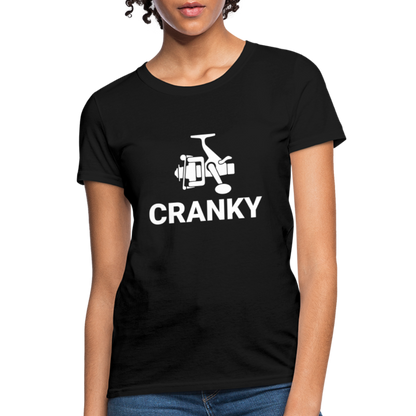 Fishing Cranky Women's T-Shirt - black