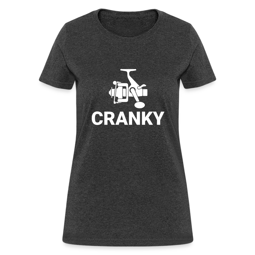 Fishing Cranky Women's T-Shirt - heather black