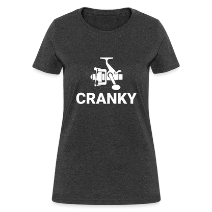 Fishing Cranky Women's T-Shirt - heather black