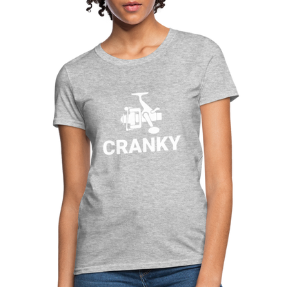 Fishing Cranky Women's T-Shirt - heather gray