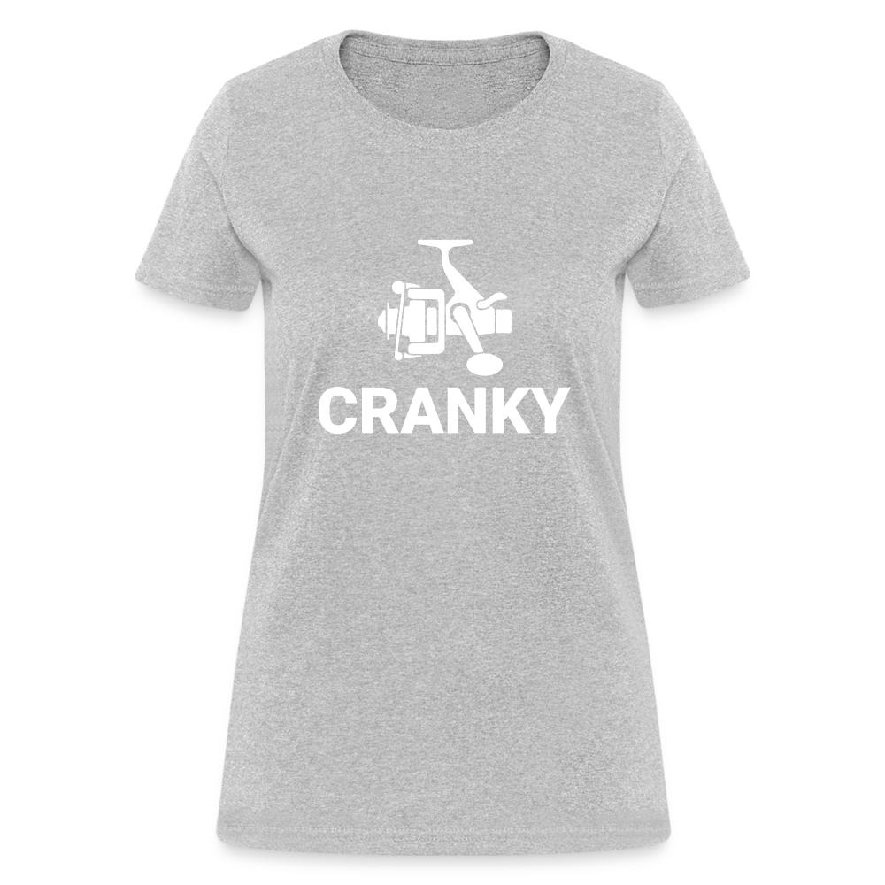 Fishing Cranky Women's T-Shirt - heather gray