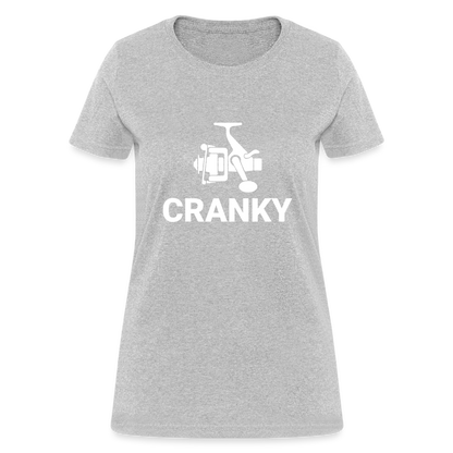 Fishing Cranky Women's T-Shirt - heather gray