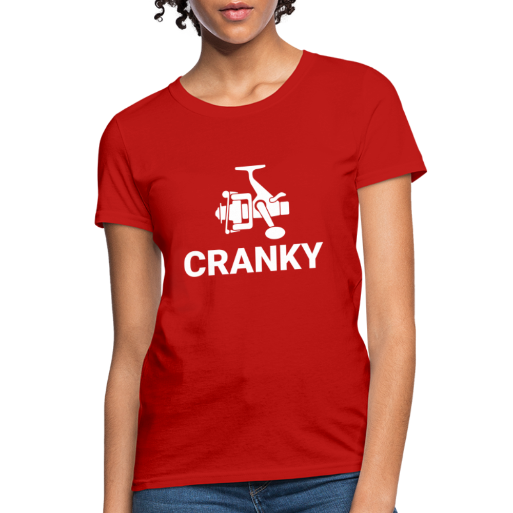 Fishing Cranky Women's T-Shirt - red