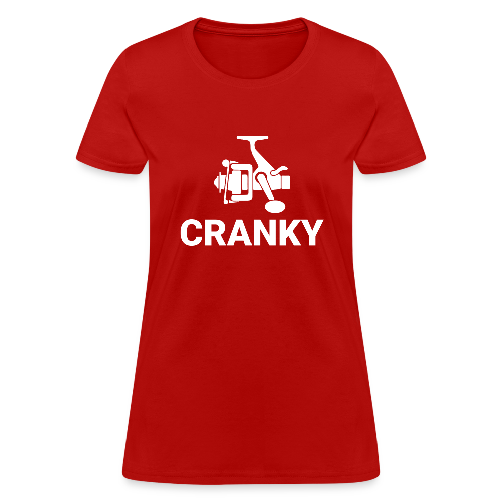 Fishing Cranky Women's T-Shirt - red