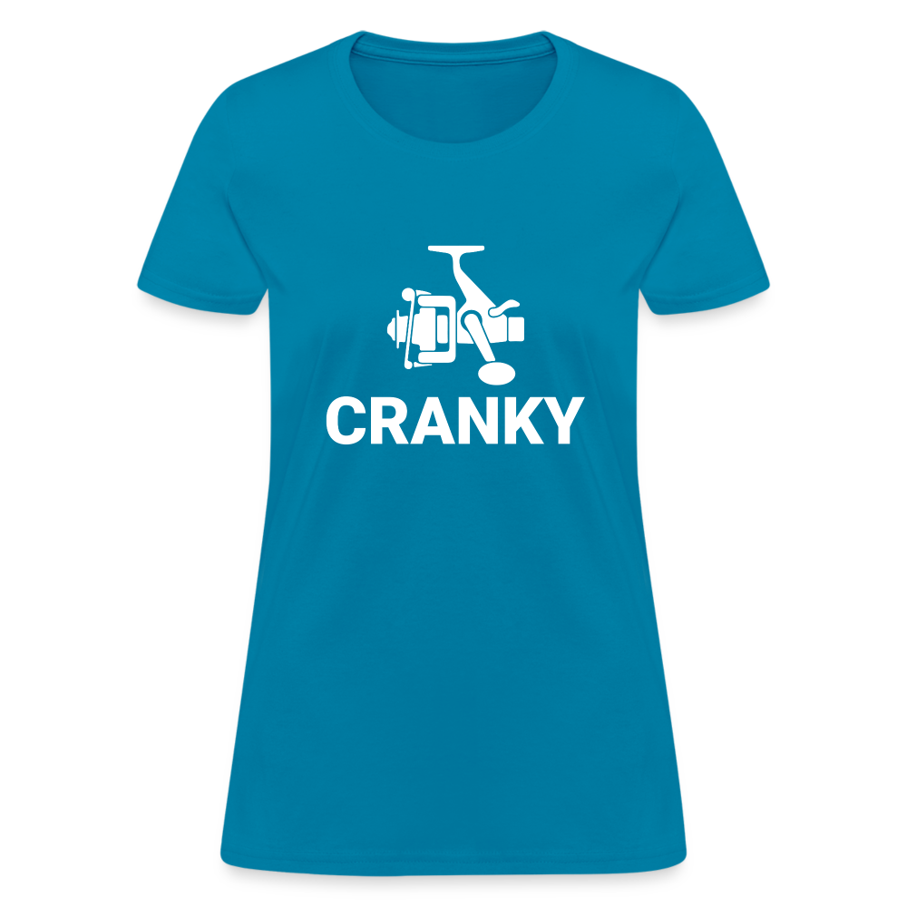 Fishing Cranky Women's T-Shirt - turquoise