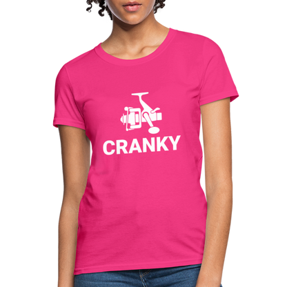 Fishing Cranky Women's T-Shirt - fuchsia