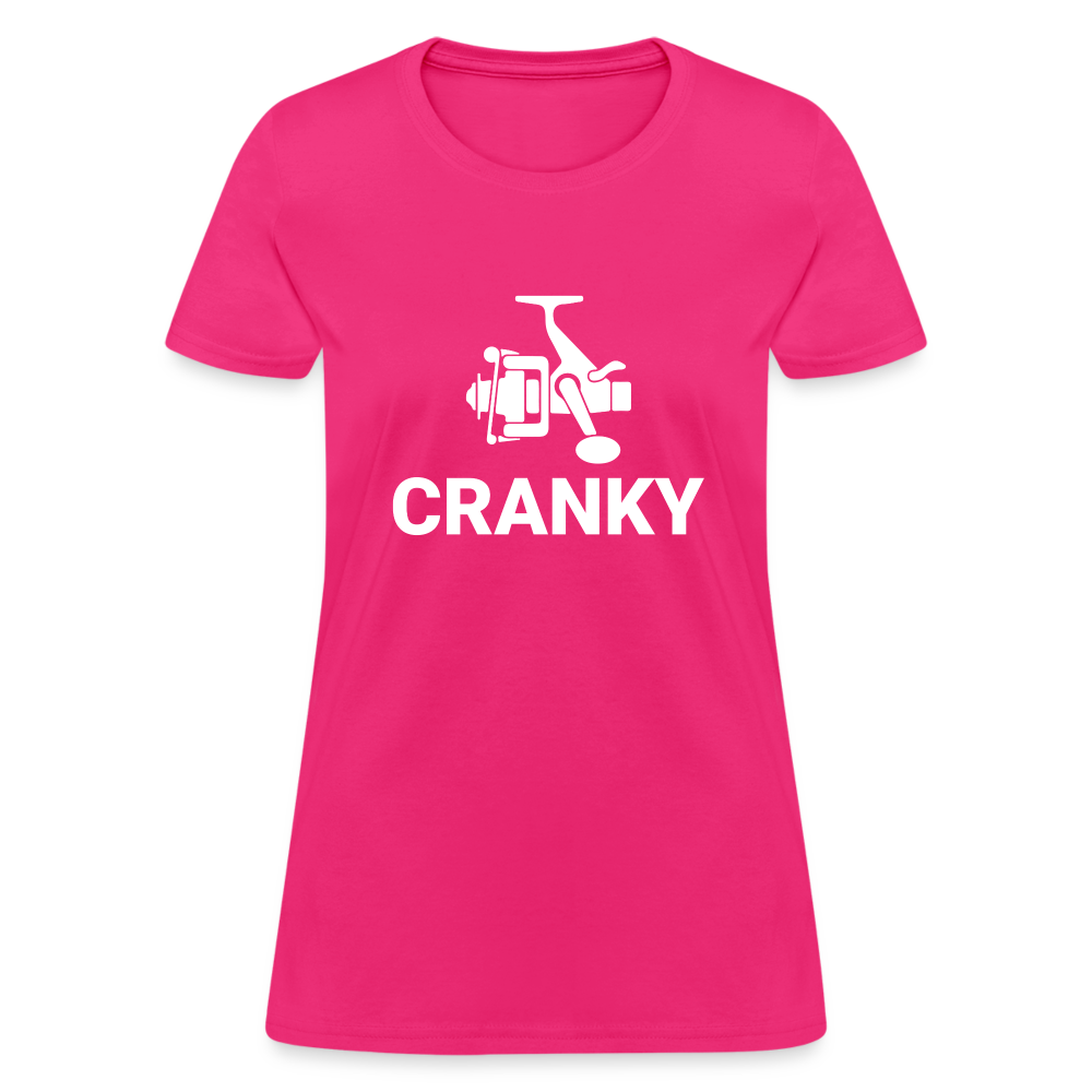 Fishing Cranky Women's T-Shirt - fuchsia