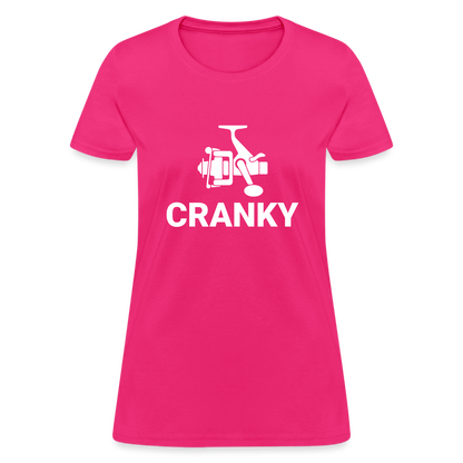 Fishing Cranky Women's T-Shirt - fuchsia