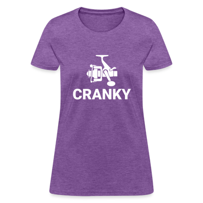 Fishing Cranky Women's T-Shirt - purple heather