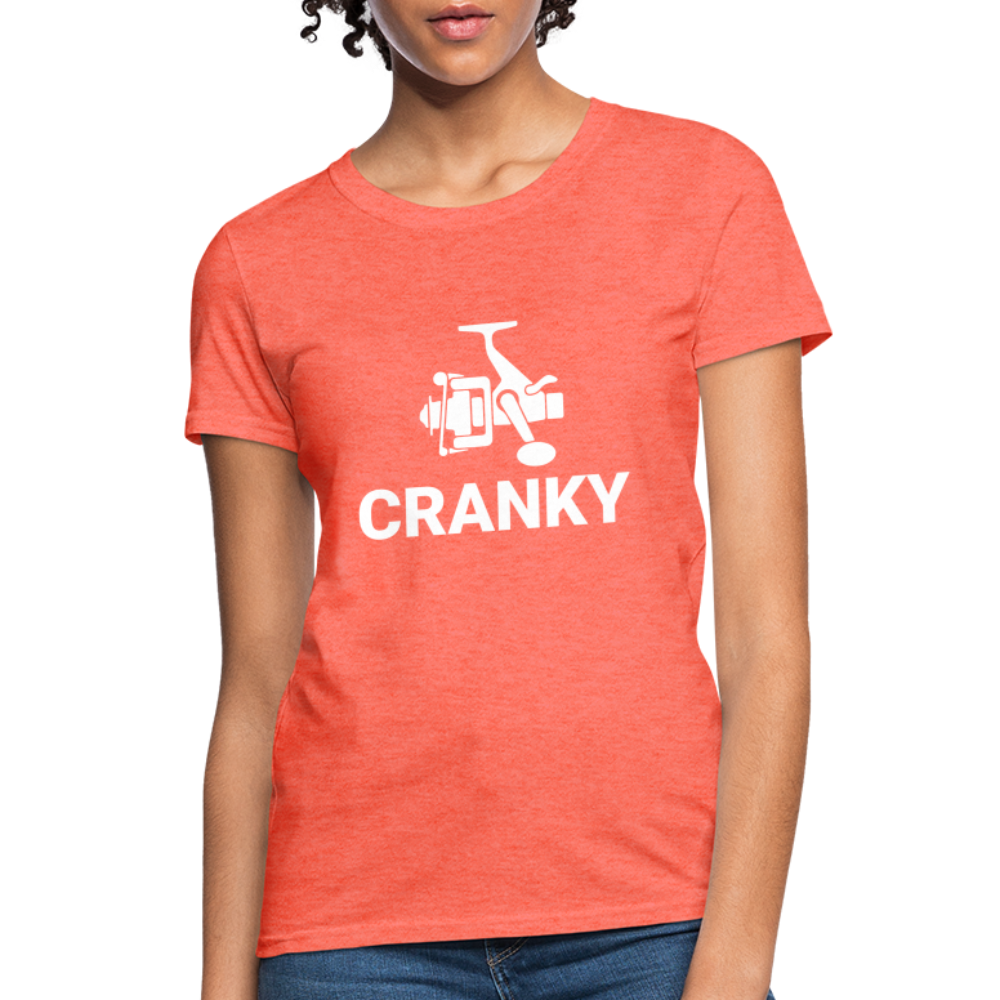 Fishing Cranky Women's T-Shirt - heather coral