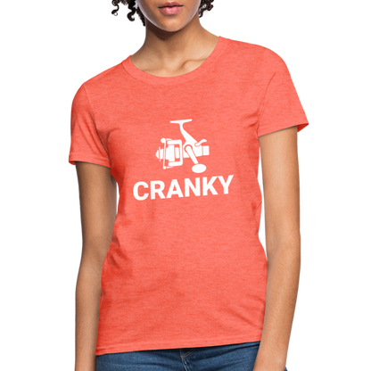 Fishing Cranky Women's T-Shirt - heather coral