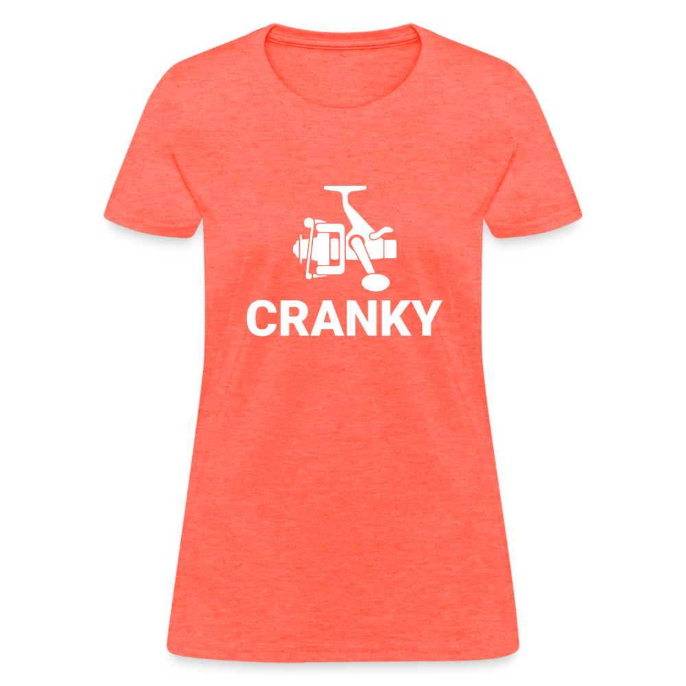 Fishing Cranky Women's T-Shirt - heather coral