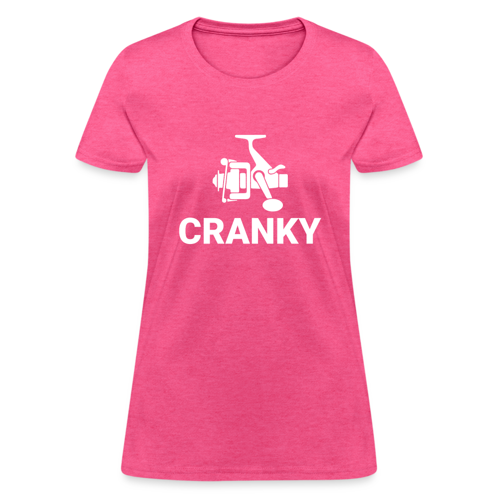 Fishing Cranky Women's T-Shirt - heather pink