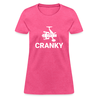 Fishing Cranky Women's T-Shirt - heather pink