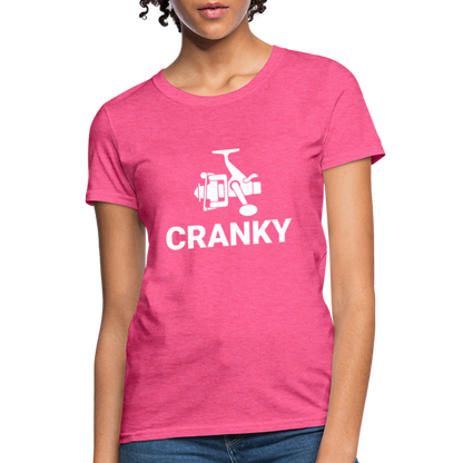 Fishing Cranky Women's T-Shirt - heather pink