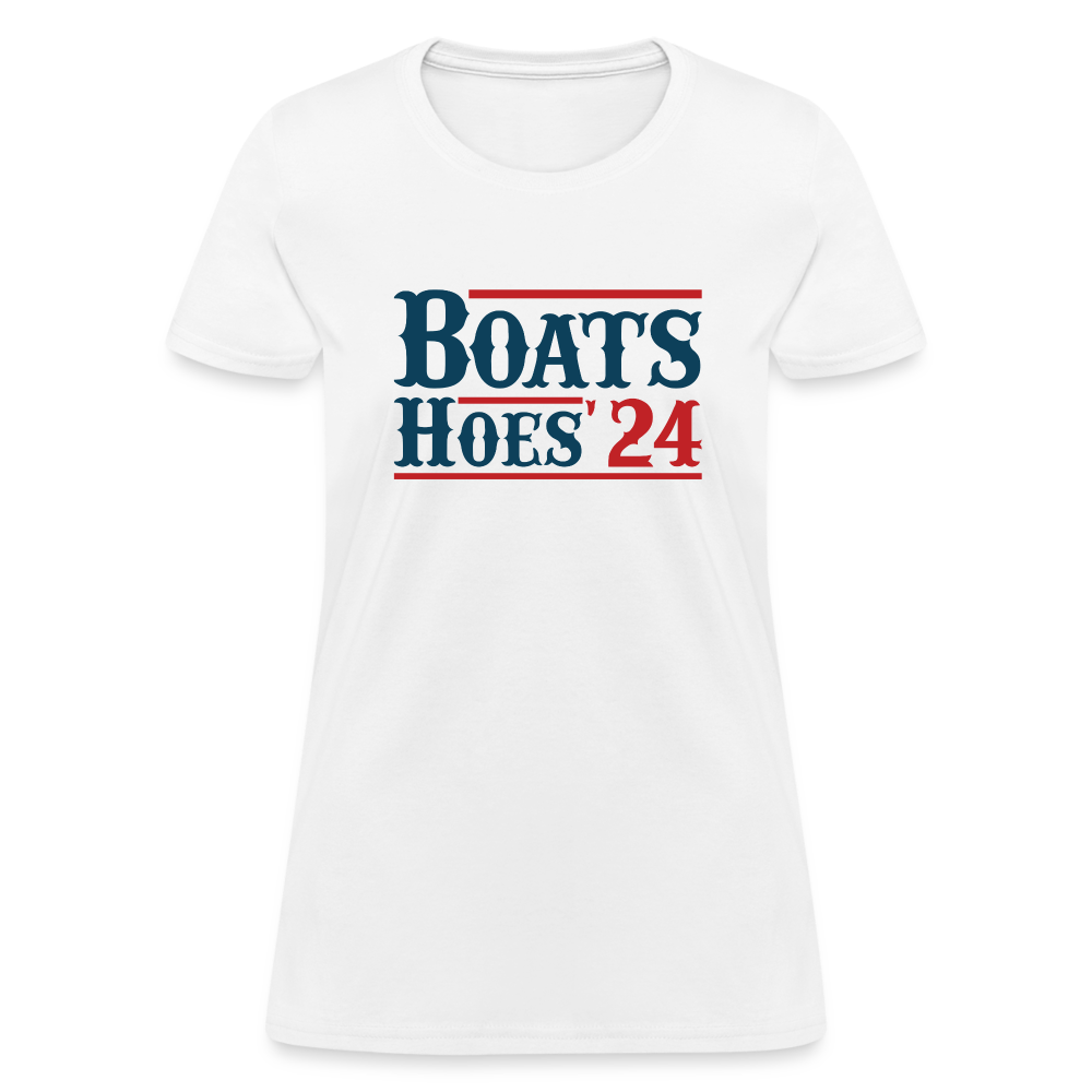 Boats and Hoes Women's T-Shirt - white