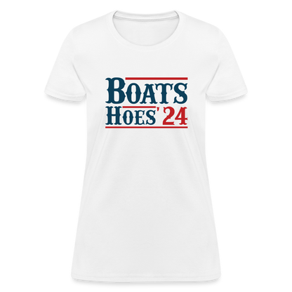 Boats and Hoes Women's T-Shirt - white