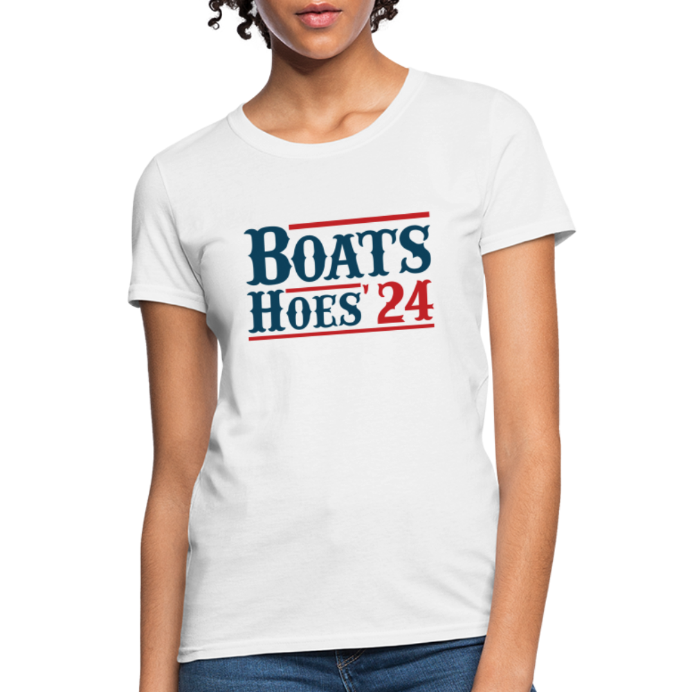 Boats and Hoes Women's T-Shirt - white