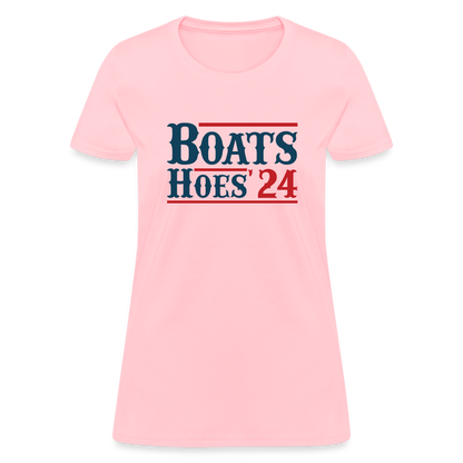 Boats and Hoes Women's T-Shirt - pink