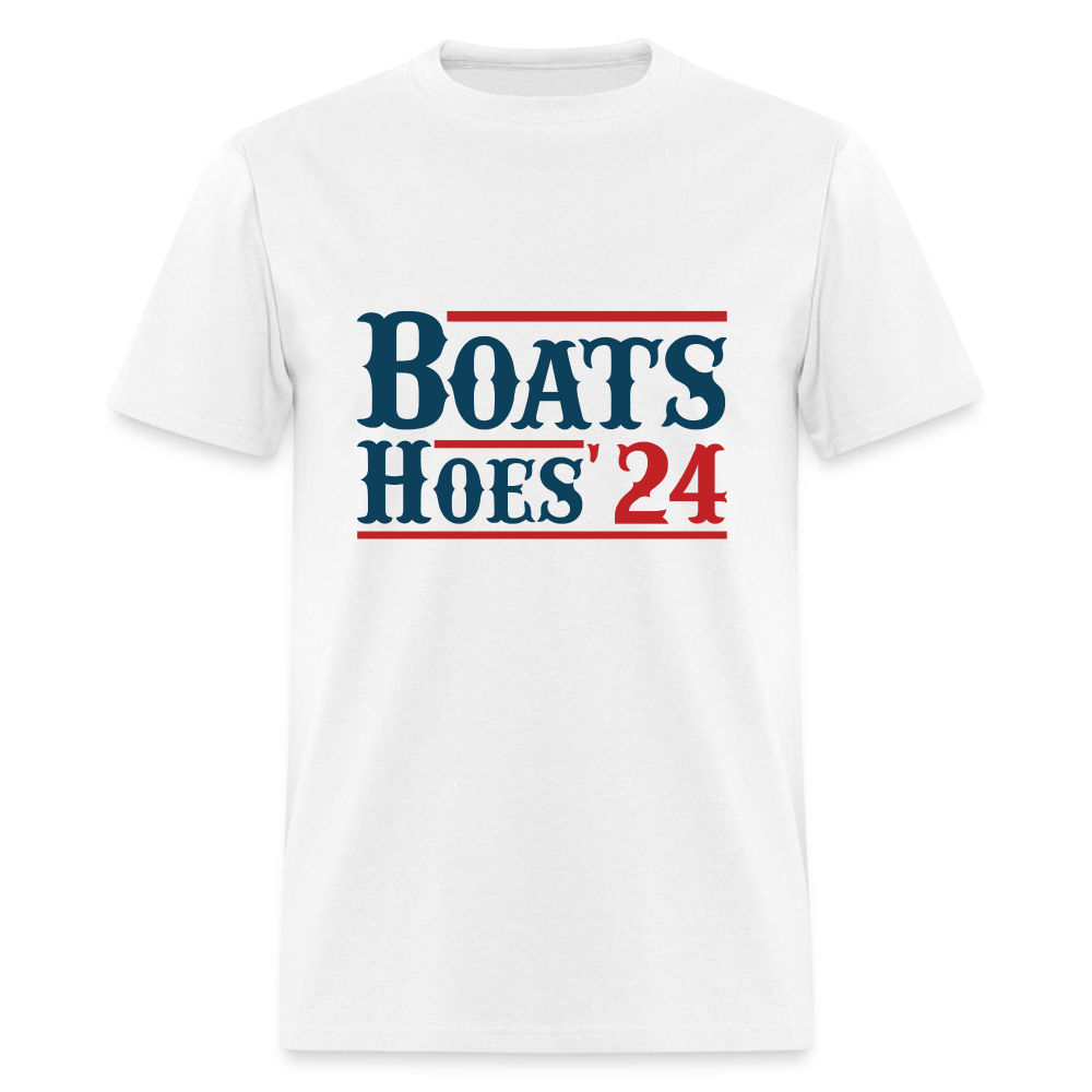 Boats and Hoes T-Shirt - white