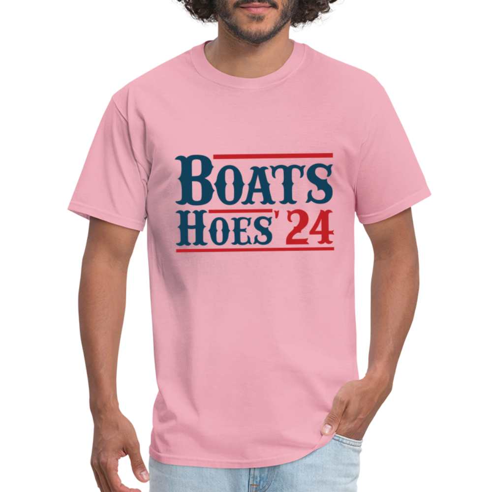 Boats and Hoes T-Shirt - pink
