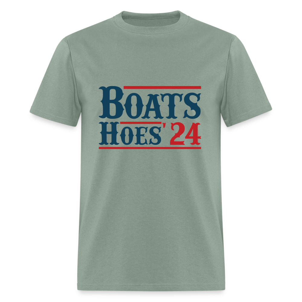 Boats and Hoes T-Shirt - sage