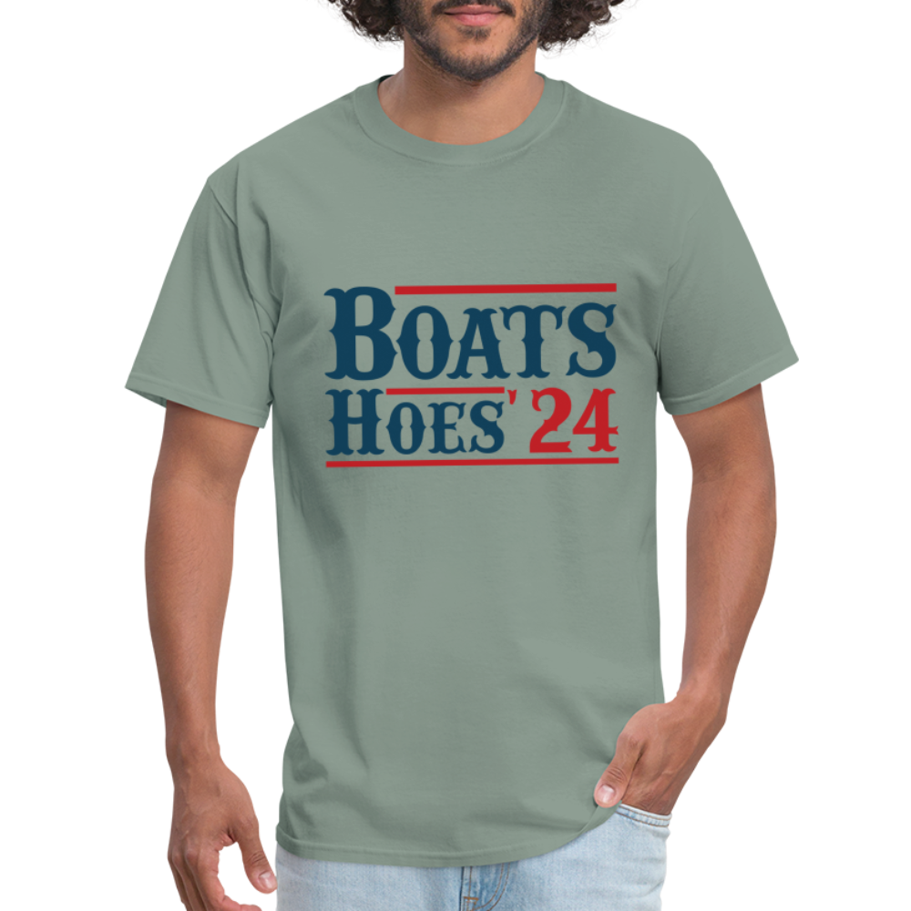 Boats and Hoes T-Shirt - sage