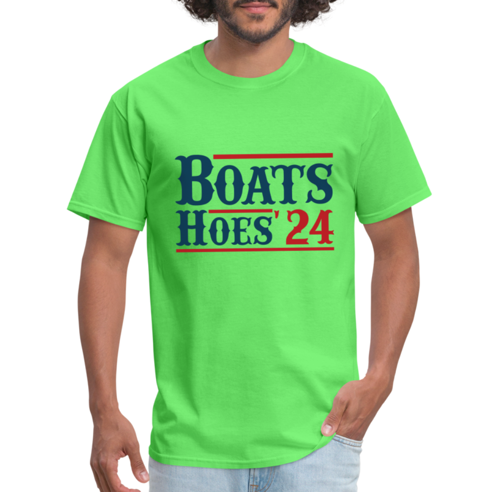 Boats and Hoes T-Shirt - kiwi