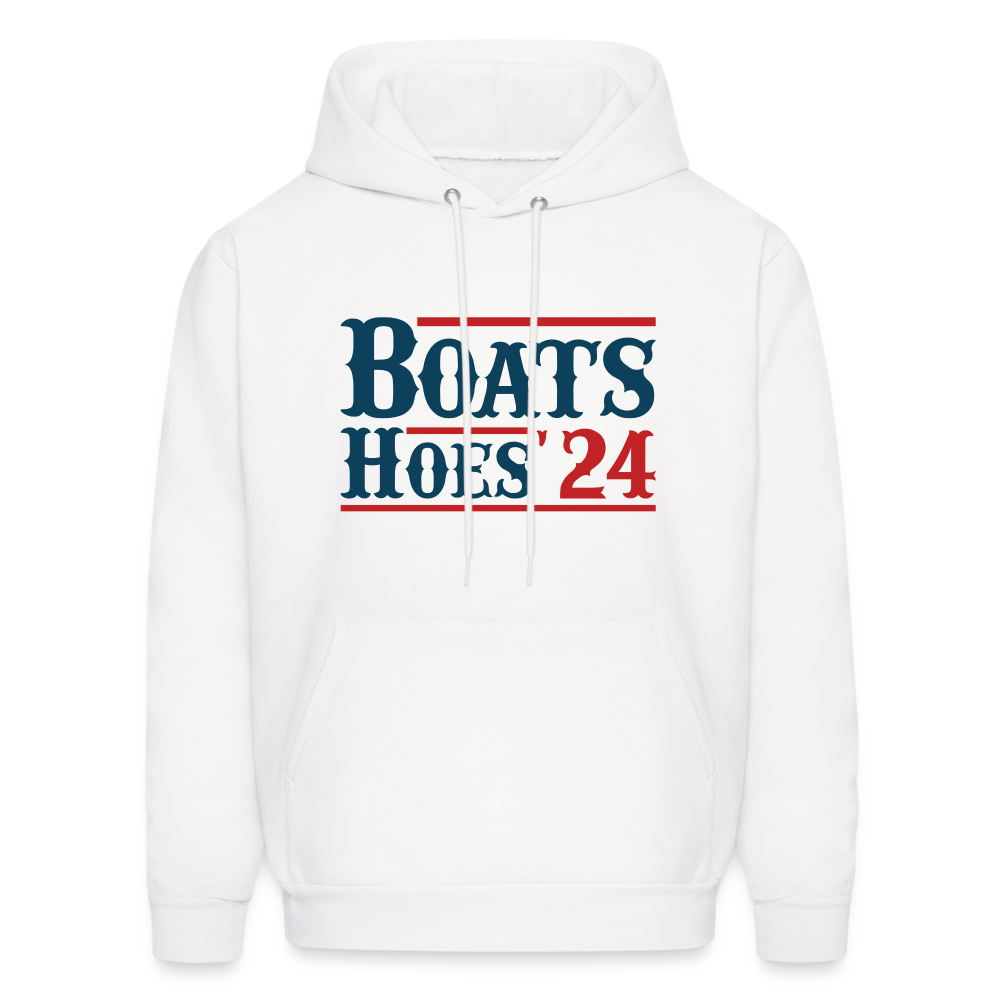 Boats and Hoes Hoodie - white