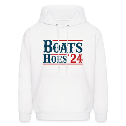 Boats and Hoes Hoodie - white