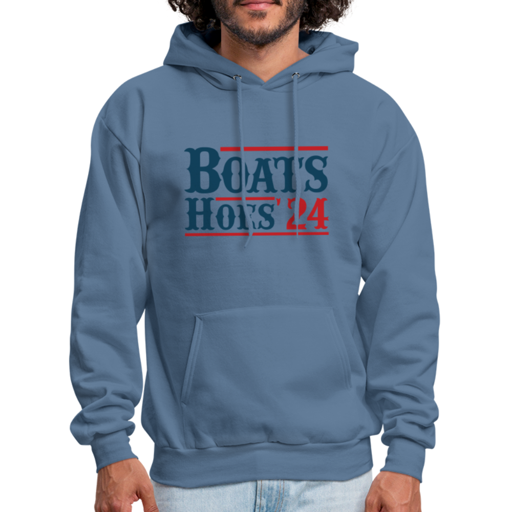 Boats and Hoes Hoodie - denim blue