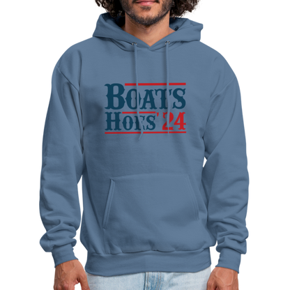 Boats and Hoes Hoodie - denim blue