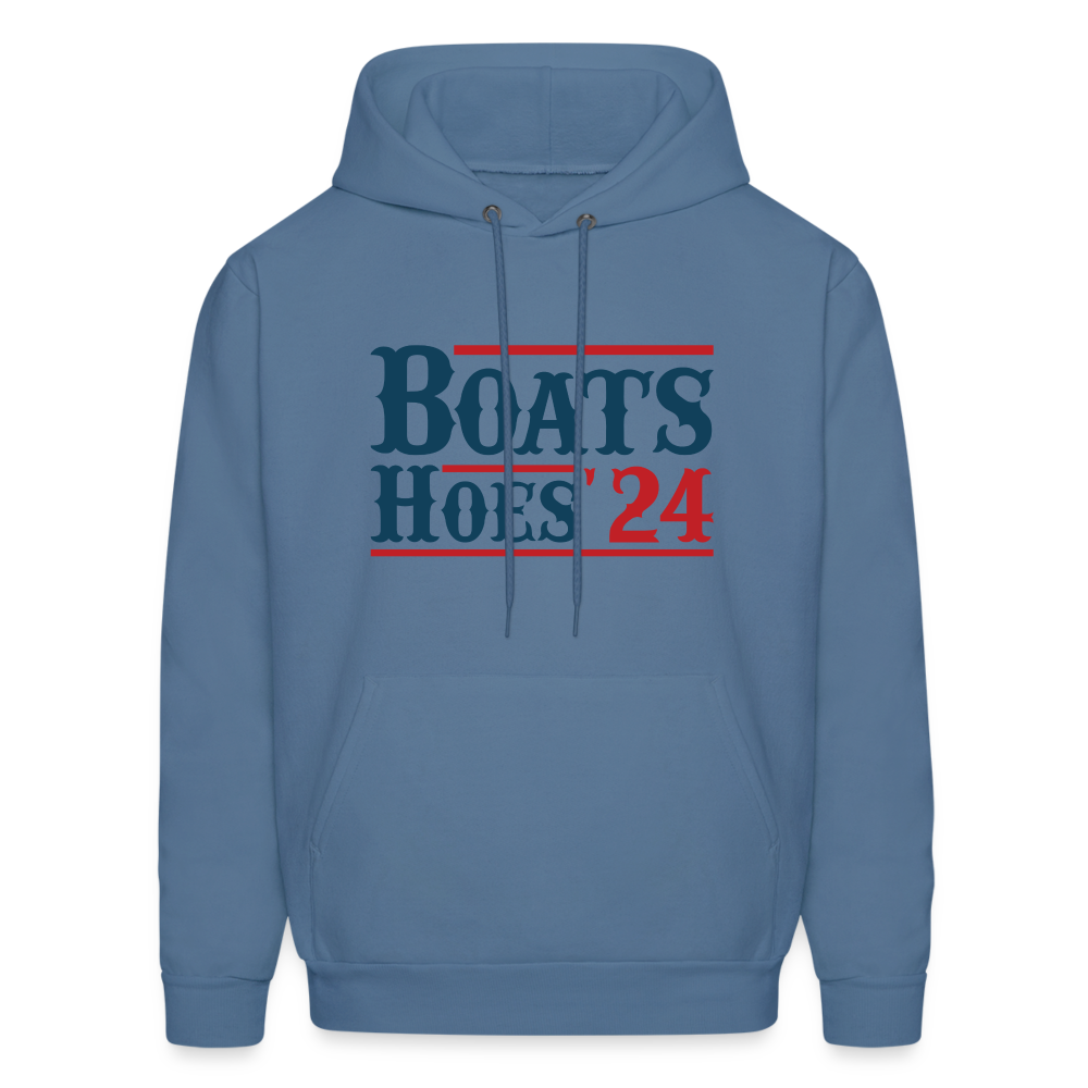 Boats and Hoes Hoodie - denim blue