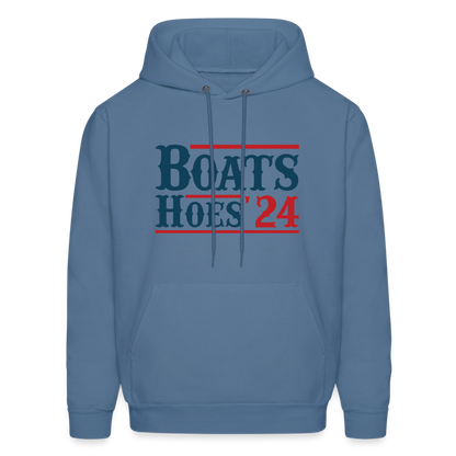 Boats and Hoes Hoodie - denim blue