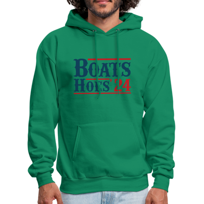 Boats and Hoes Hoodie - kelly green