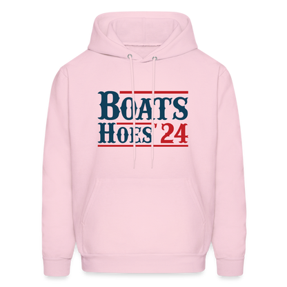 Boats and Hoes Hoodie - pale pink