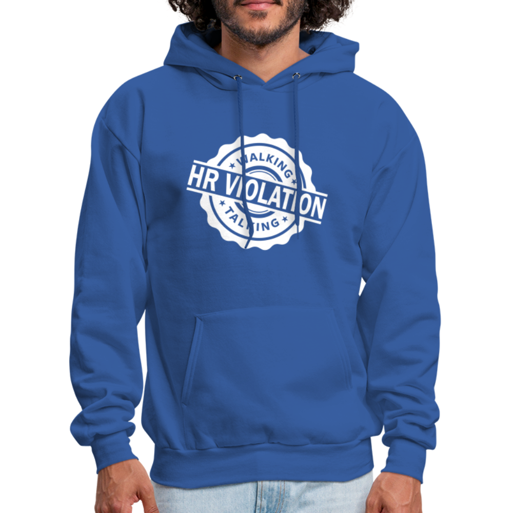 Walking Talking HR Violation Hoodie (Work Humor) - royal blue