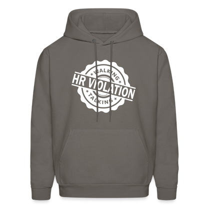 Walking Talking HR Violation Hoodie (Work Humor) - asphalt gray