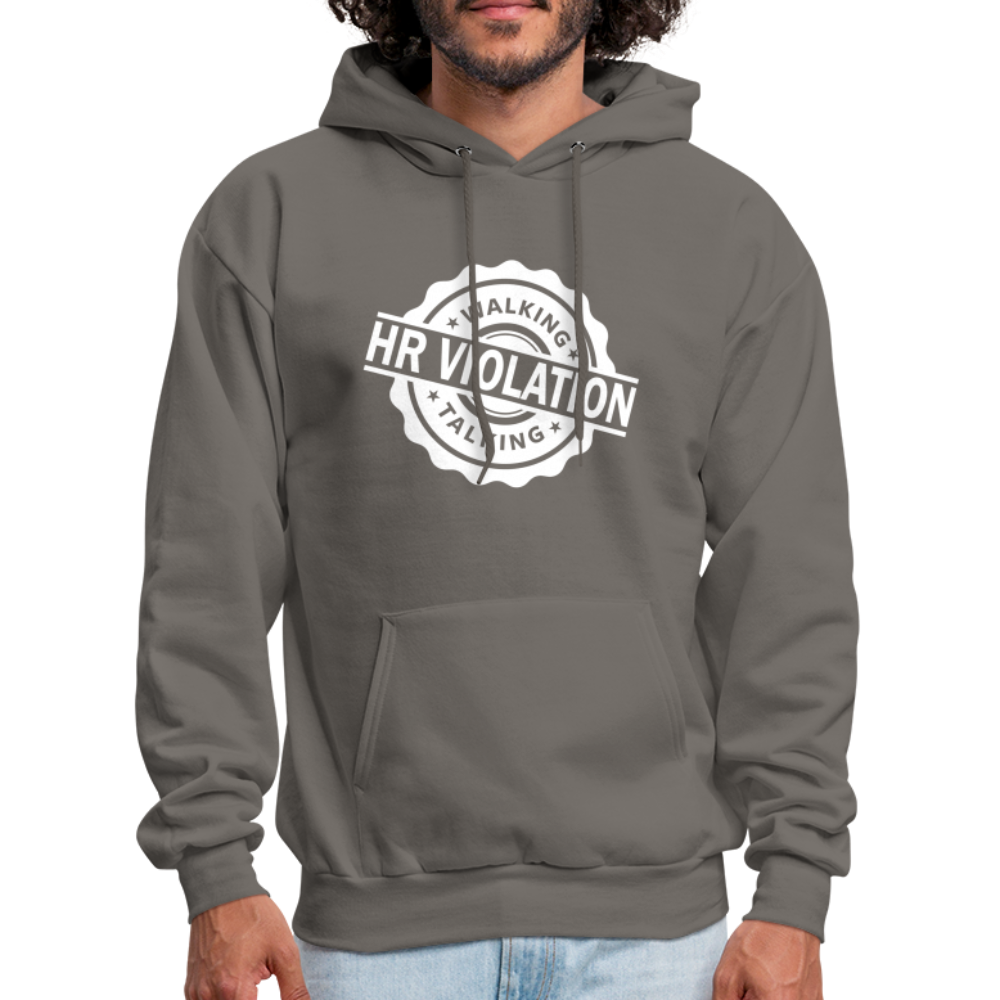 Walking Talking HR Violation Hoodie (Work Humor) - asphalt gray