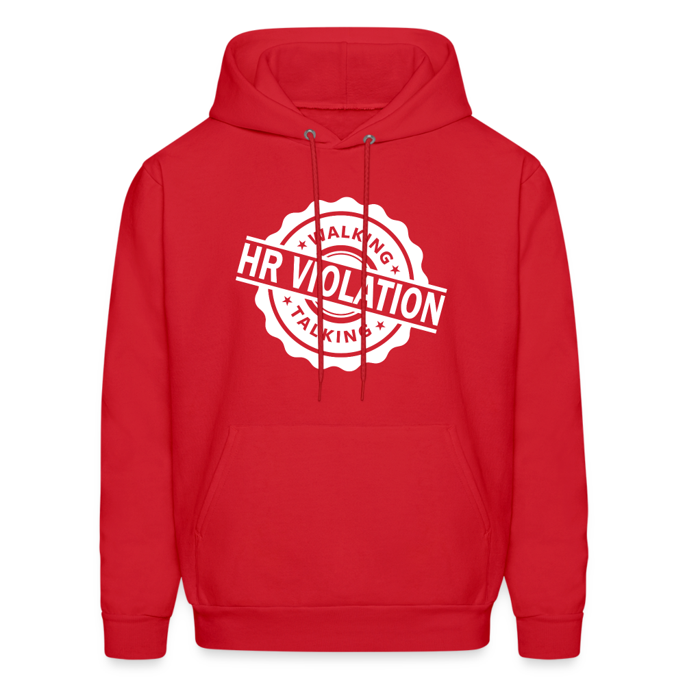 Walking Talking HR Violation Hoodie (Work Humor) - red