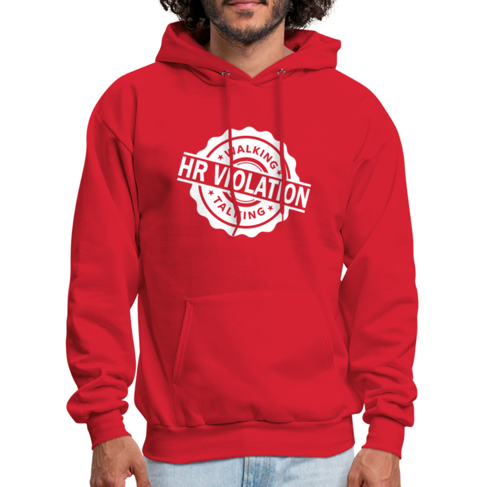 Walking Talking HR Violation Hoodie (Work Humor) - red