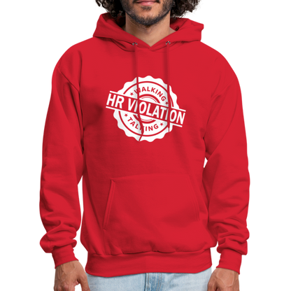 Walking Talking HR Violation Hoodie (Work Humor) - red