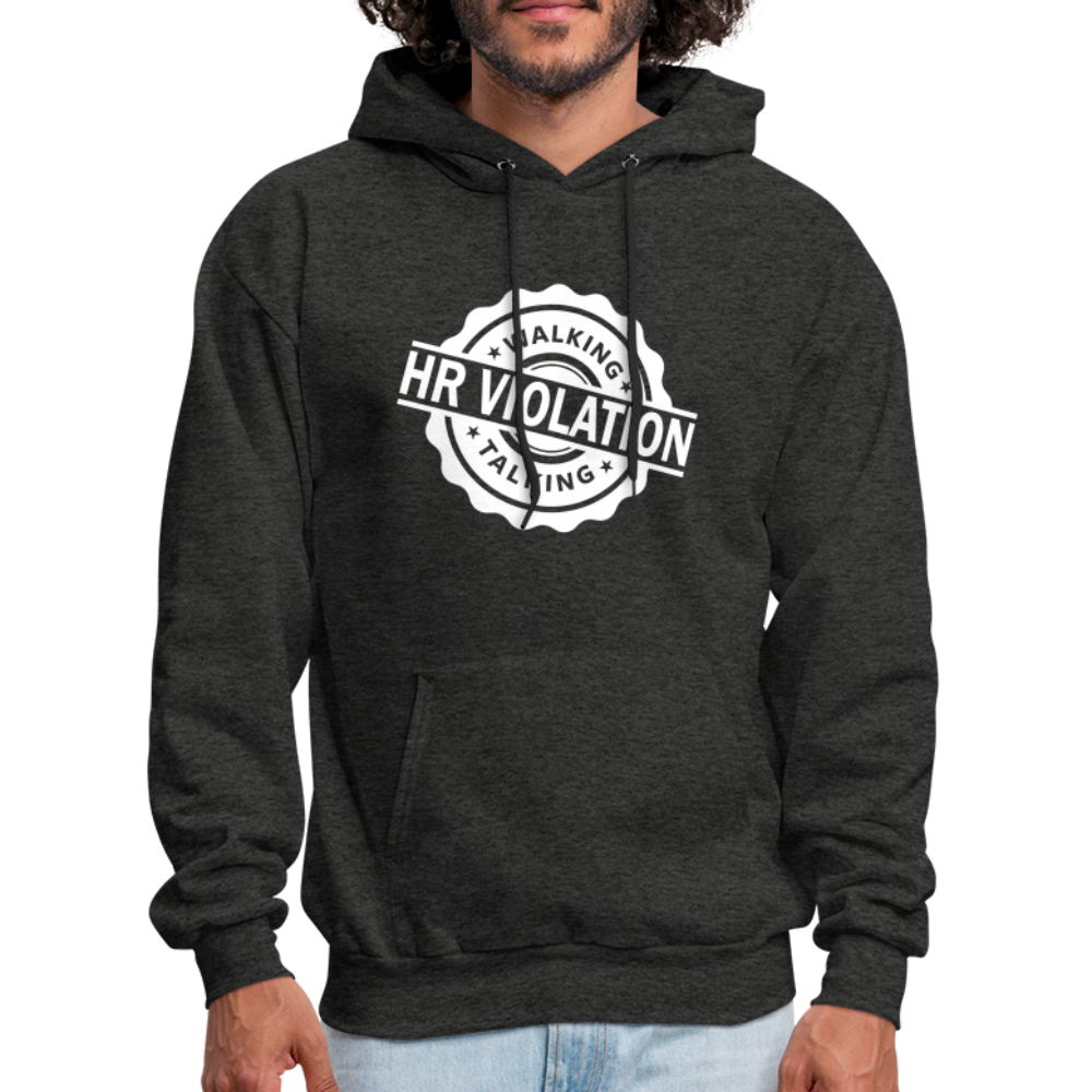 Walking Talking HR Violation Hoodie (Work Humor) - charcoal grey