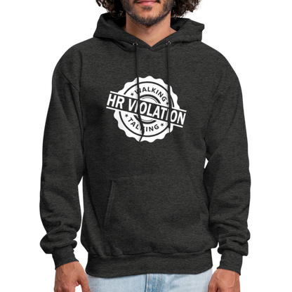 Walking Talking HR Violation Hoodie (Work Humor) - charcoal grey