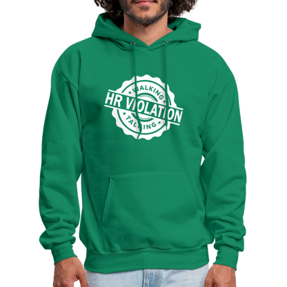 Walking Talking HR Violation Hoodie (Work Humor) - kelly green